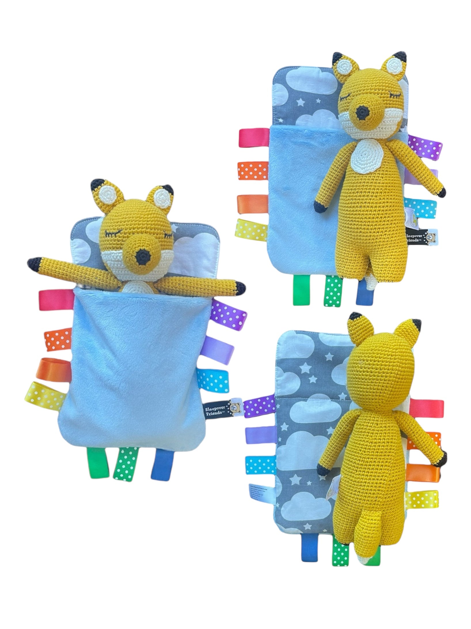 summer infant sweet sleep musical swing fox & friends Forest the Fox Clouds and Rainbow sleeping bag (with sensory ribbons)